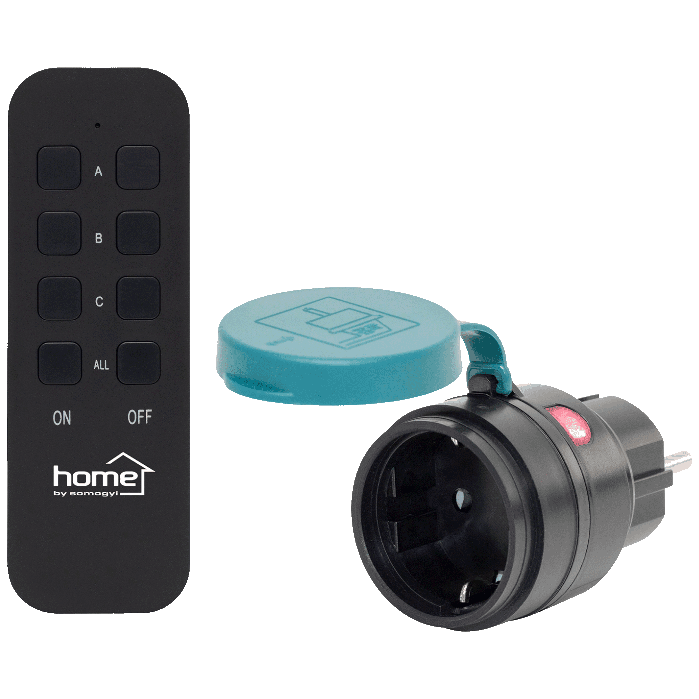 Home Strujna utičnica sa daljinskim upravljačem THO2311, 2300W, Crna