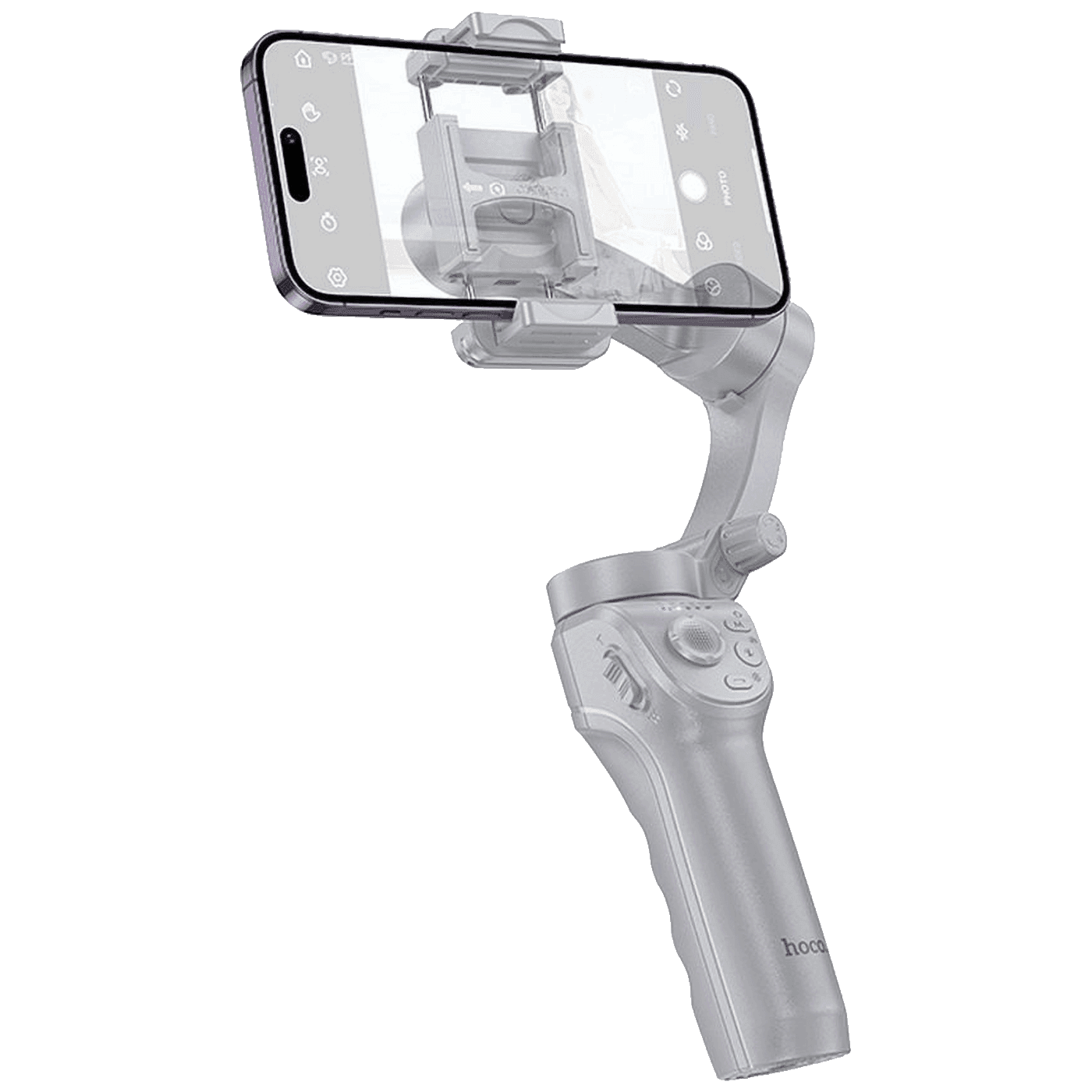 Hoco. Stabilizator za pametni mobitel Gimbal K24, Bluetooth, Sivi