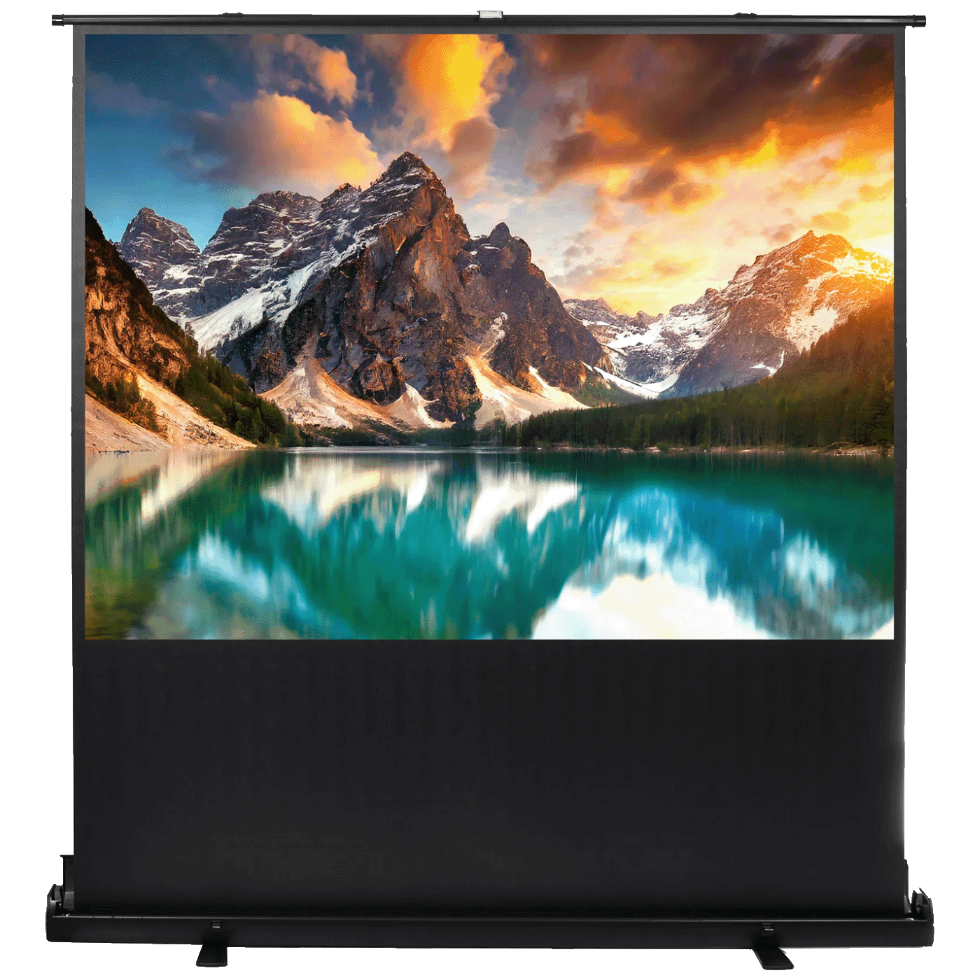 Maclean Platno za projektor MC-963, Podno/stojeći, 172x130cm, Crno