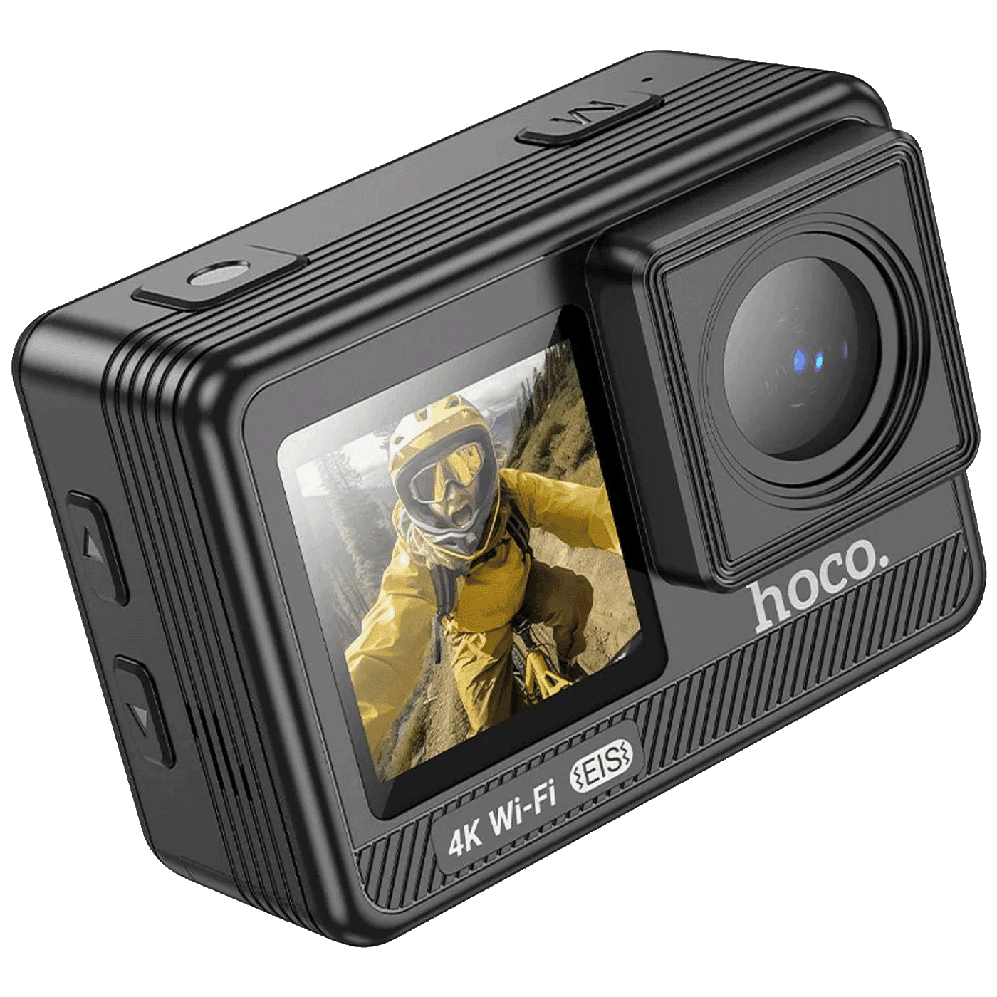 Hoco. Sportska kamera DV102, 1.3"/ 2", IPS LCD, 4K UHD, WiFi, MicroSD, Crna