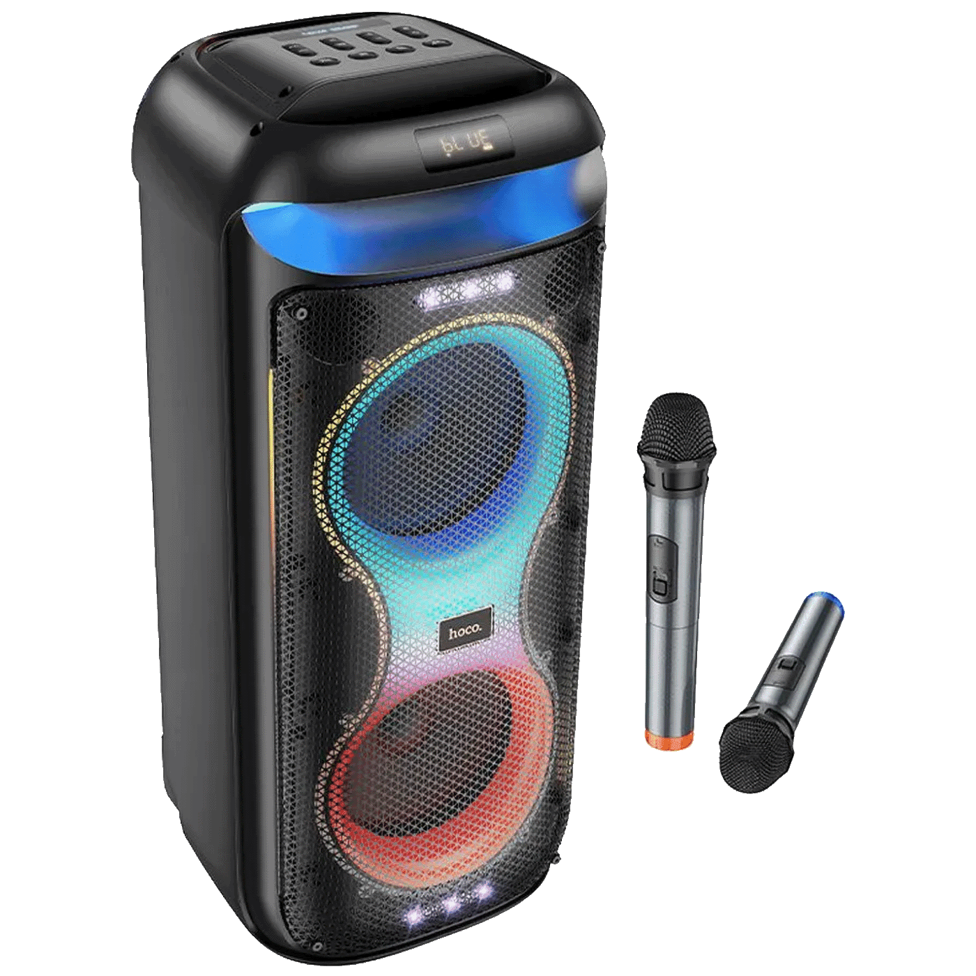 Hoco. Bežični zvučnik HA13 Max Ramon, 2 mikrofona, USB, Bluetooth, 60W, Crni