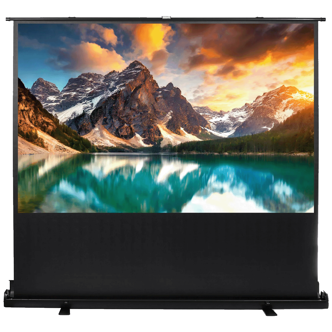 Maclean Platno za projektor MC-964, Podno/stojeći, 210x123cm, Crno