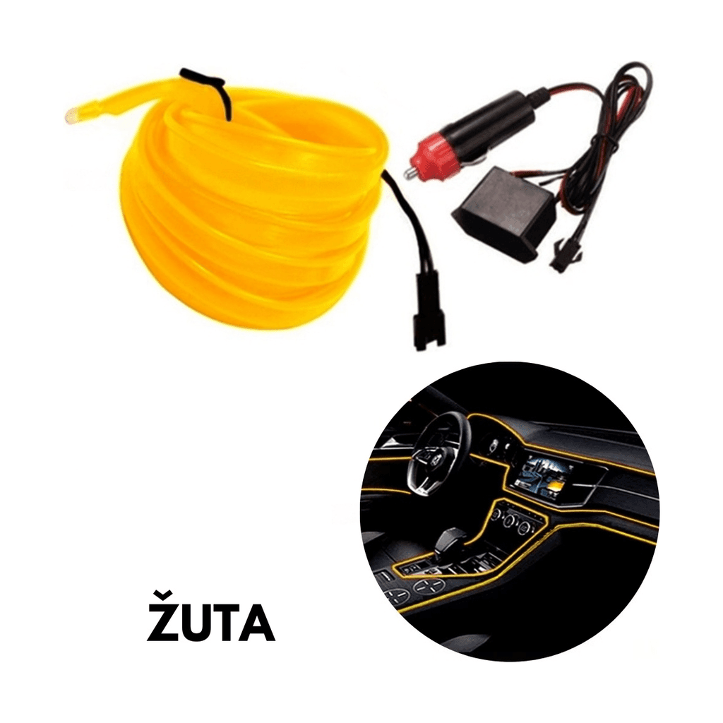 ZX Svijetleća ambijentalna traka, 2m, Žuta