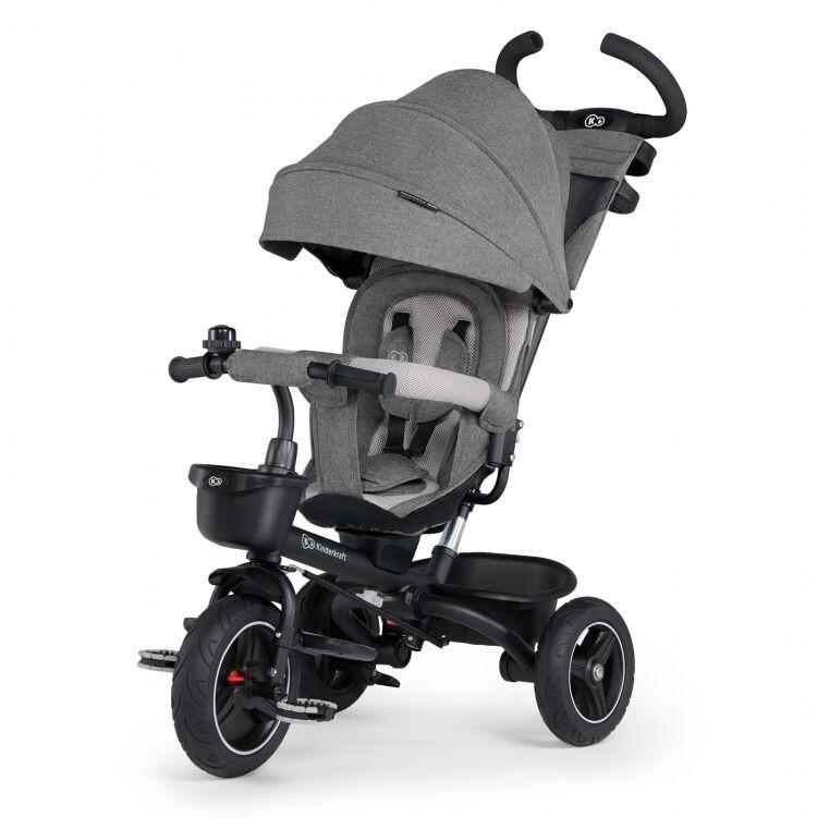 Kinderkraft Tricikl Spinstep, Sivi
