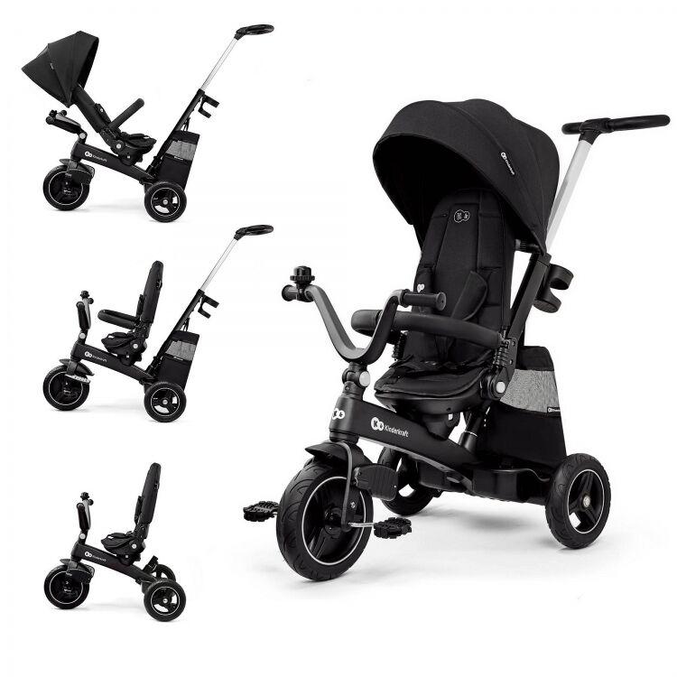 Kinderkraft Tricikl Easy Twist, Crni