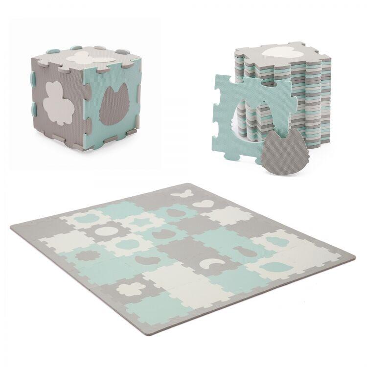 Kinderkraft Podloga za igru Luno Shapes, Menta