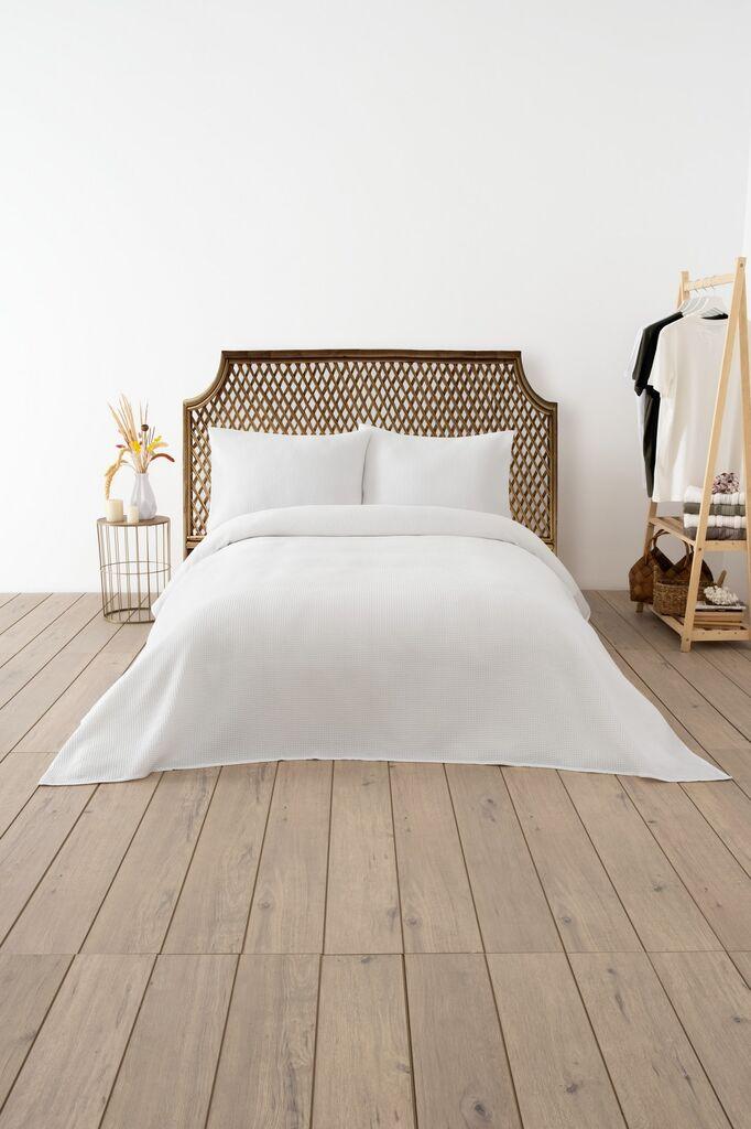 L'essentiel Maison dupli prekrivač vafla, 200 x 220 cm, bijela