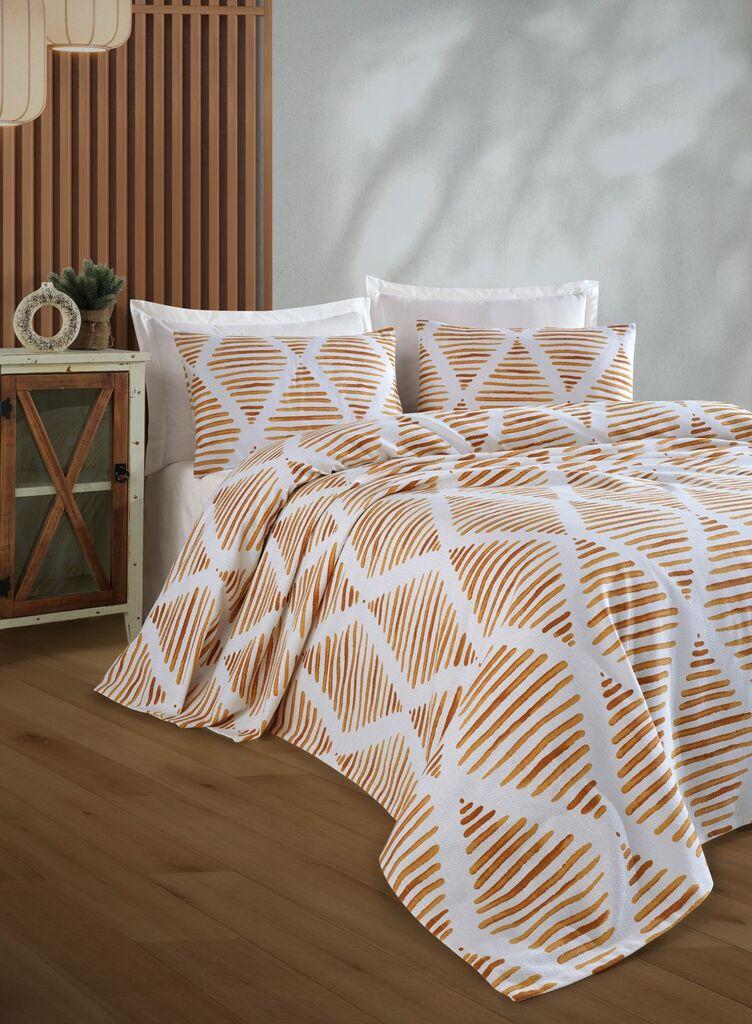 L'essentiel Maison Set posteljine Segment, 160x235 cm, Terakota