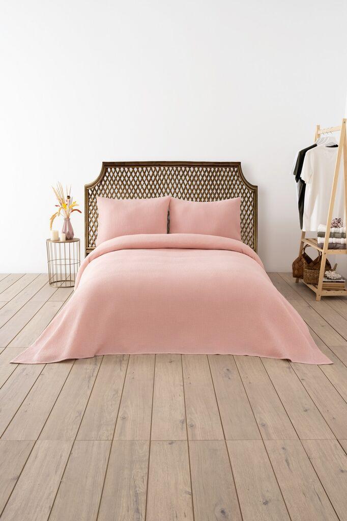 L'essentiel Maison dupli prekrivač vafla, 200 x 220 cm, roze