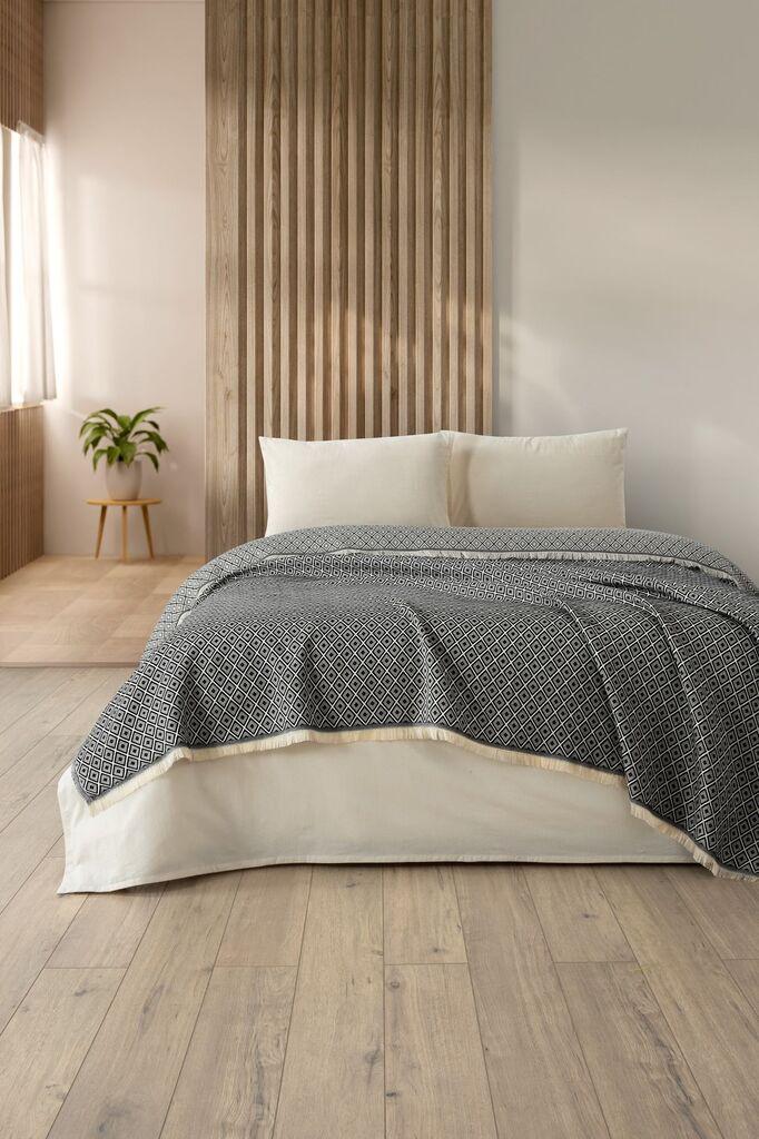 L'essentiel Maison dupli prekrivač dijamanti, 210 x 230 cm, siva