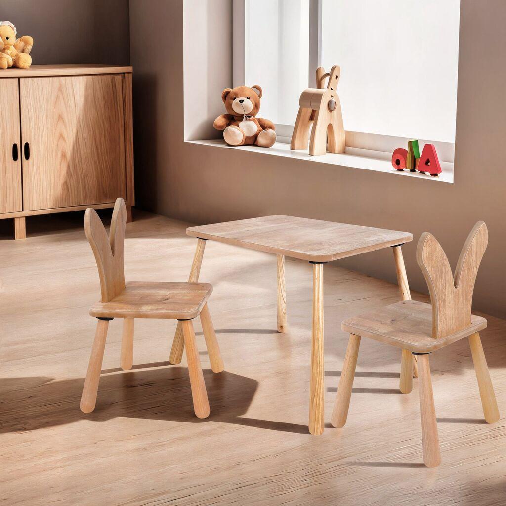 Hanah Home Dječiji sto i 2 stolice BLTYZ-AKTV060-1, Boje hrasta