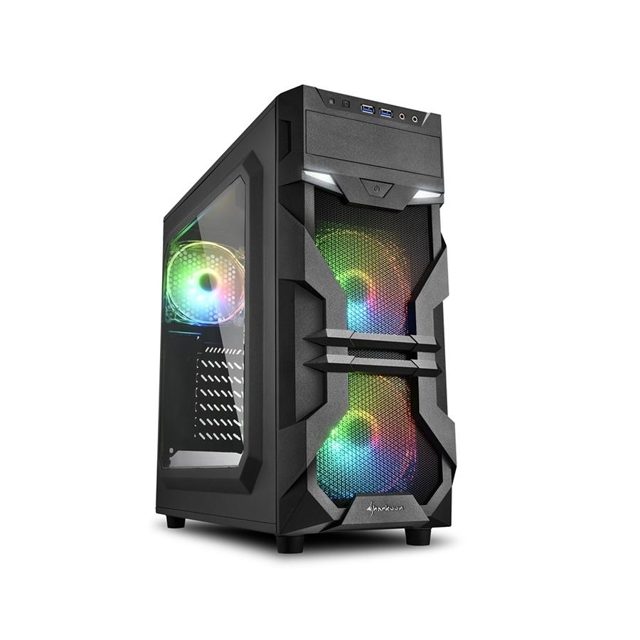 Kućište SHARKOON gaming, VG7-W RGB, ATX, 3x120 ventilator, USB3.0,