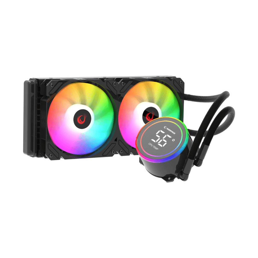 CPU hladnjak AIO Liquid RAMPAGE HELIOS C15, 12cm ventilator, Intel LGA1700/AMD AM5, ARGB, 240mm
