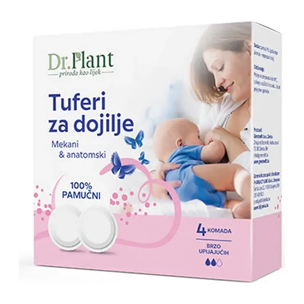 Dr. Plant Prirodni tuferi za dojilje, 4 Komada