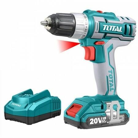 Total Akumulatorska bušilica TDLI200215, Tirkizna