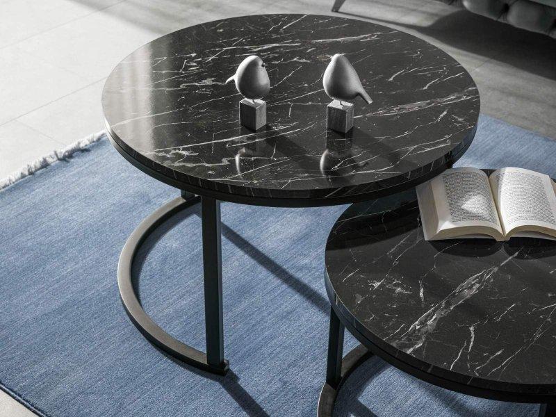 MyMassa Klub stolić 2/1 Bendir, Crni