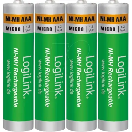 Logilink Punjive Baterije AAA NiMH 1000mAh, 4 komada
