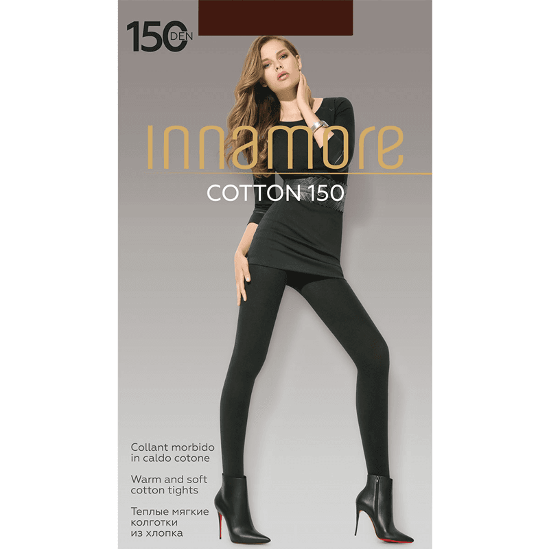 Innamore Ženske hulahopke Cotton 150, Crne