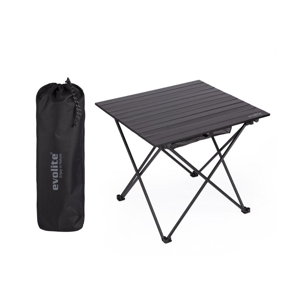 Evolite Kamp stol Nature Foldable, Srednji, 50 x 55 x 53cm, Crni