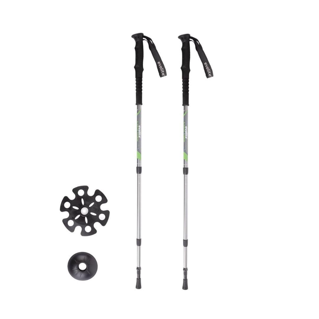 Evolite Treking štapovi Ultralight Titanium Antishock, Par, Sivi