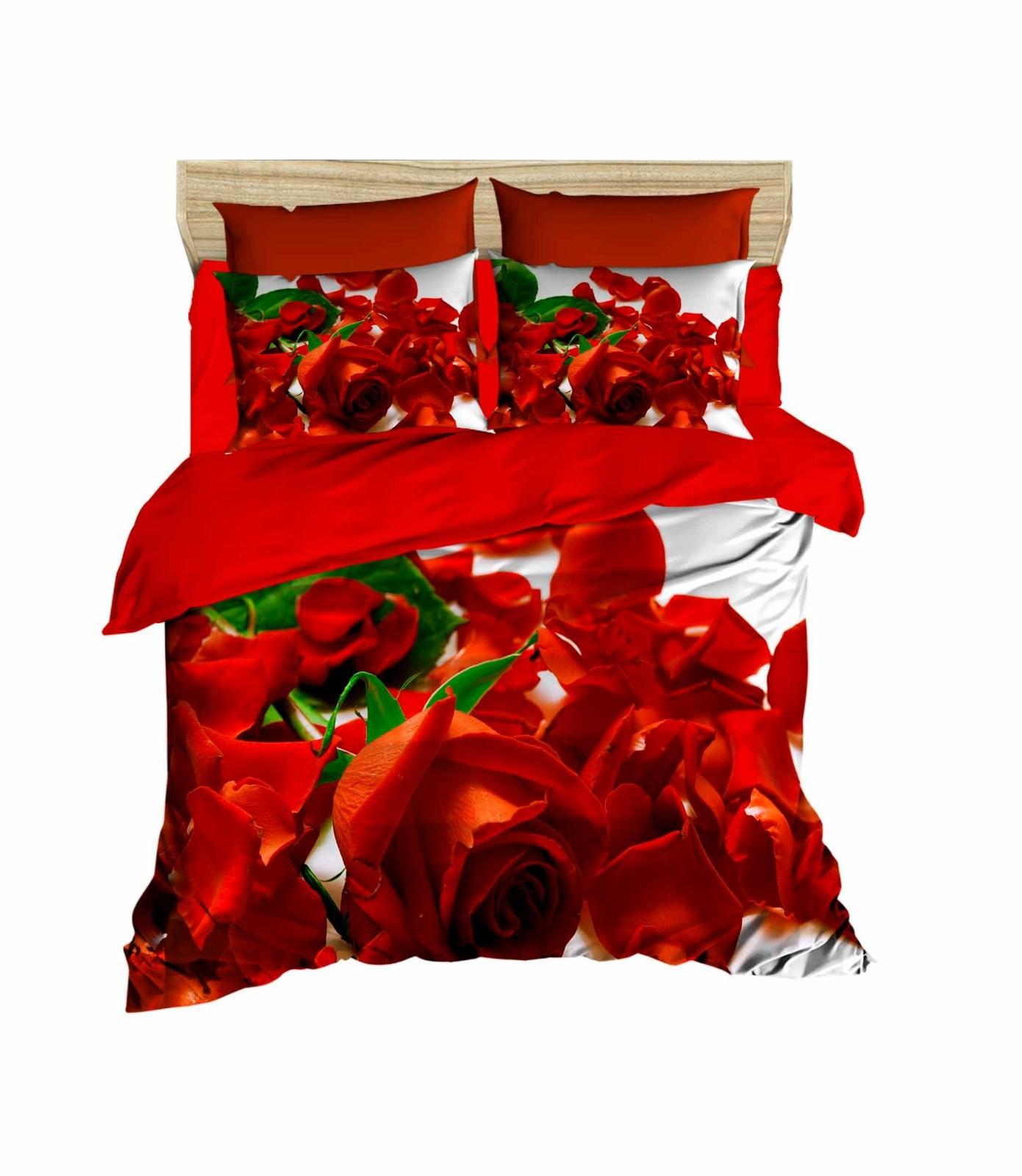 L'essentiel Maison set posteljine 176, 160x220cm, crvena