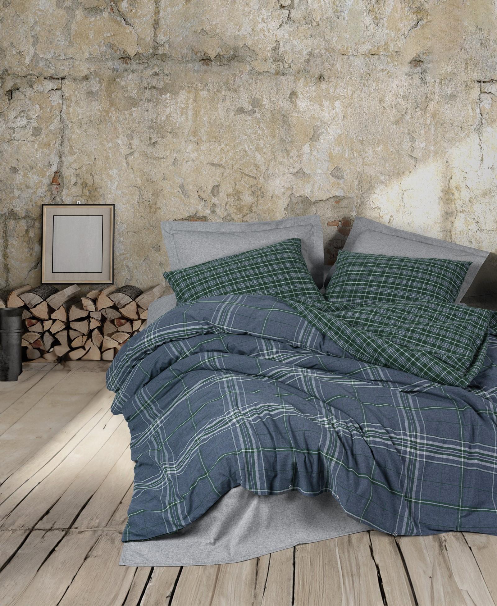 L'essentiel Maison set posteljine Isola, 160x220cm, tamno siva