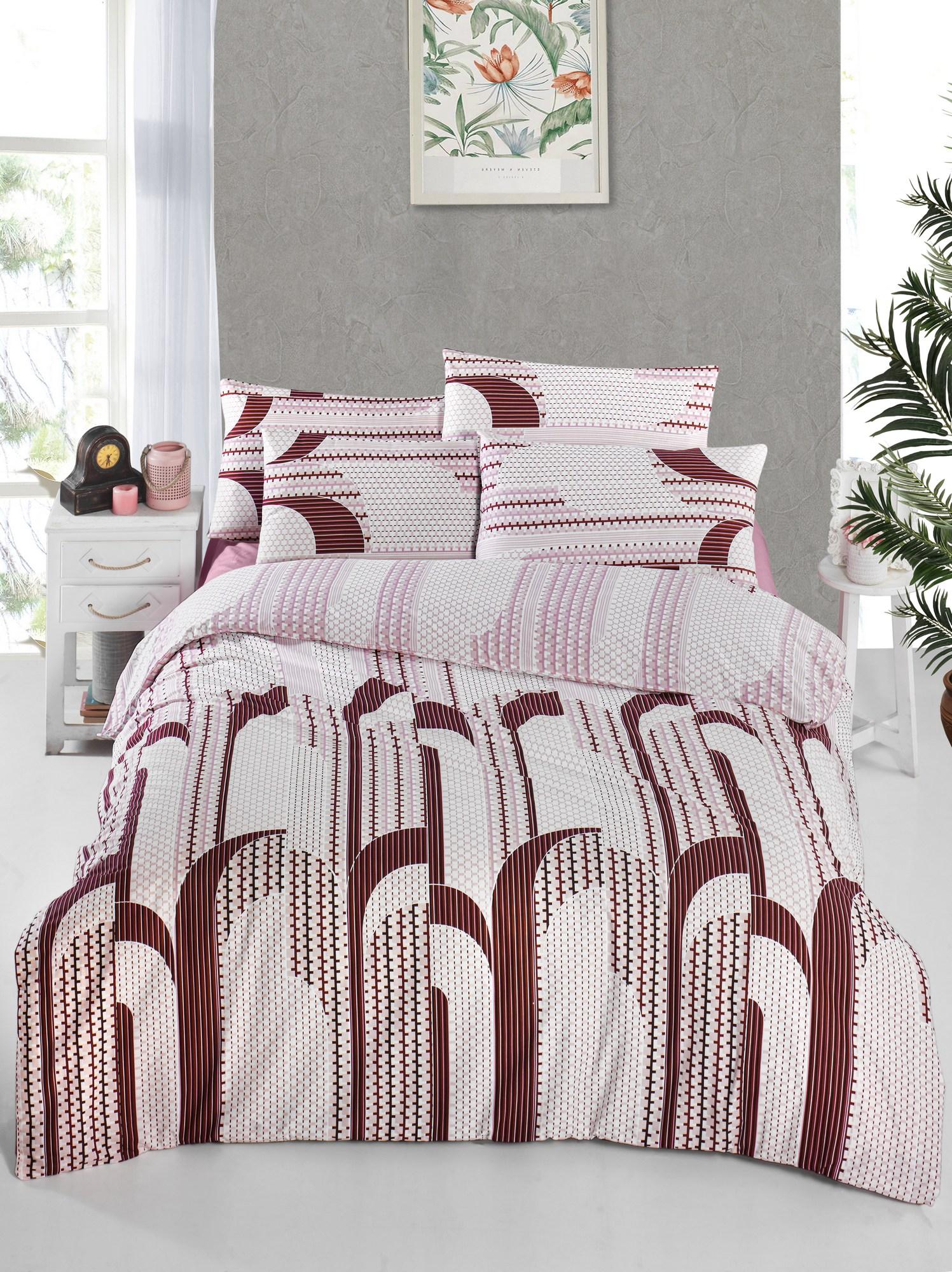 L'essentiel Maison set posteljine Rodya, 160x220cm, Bordeaux