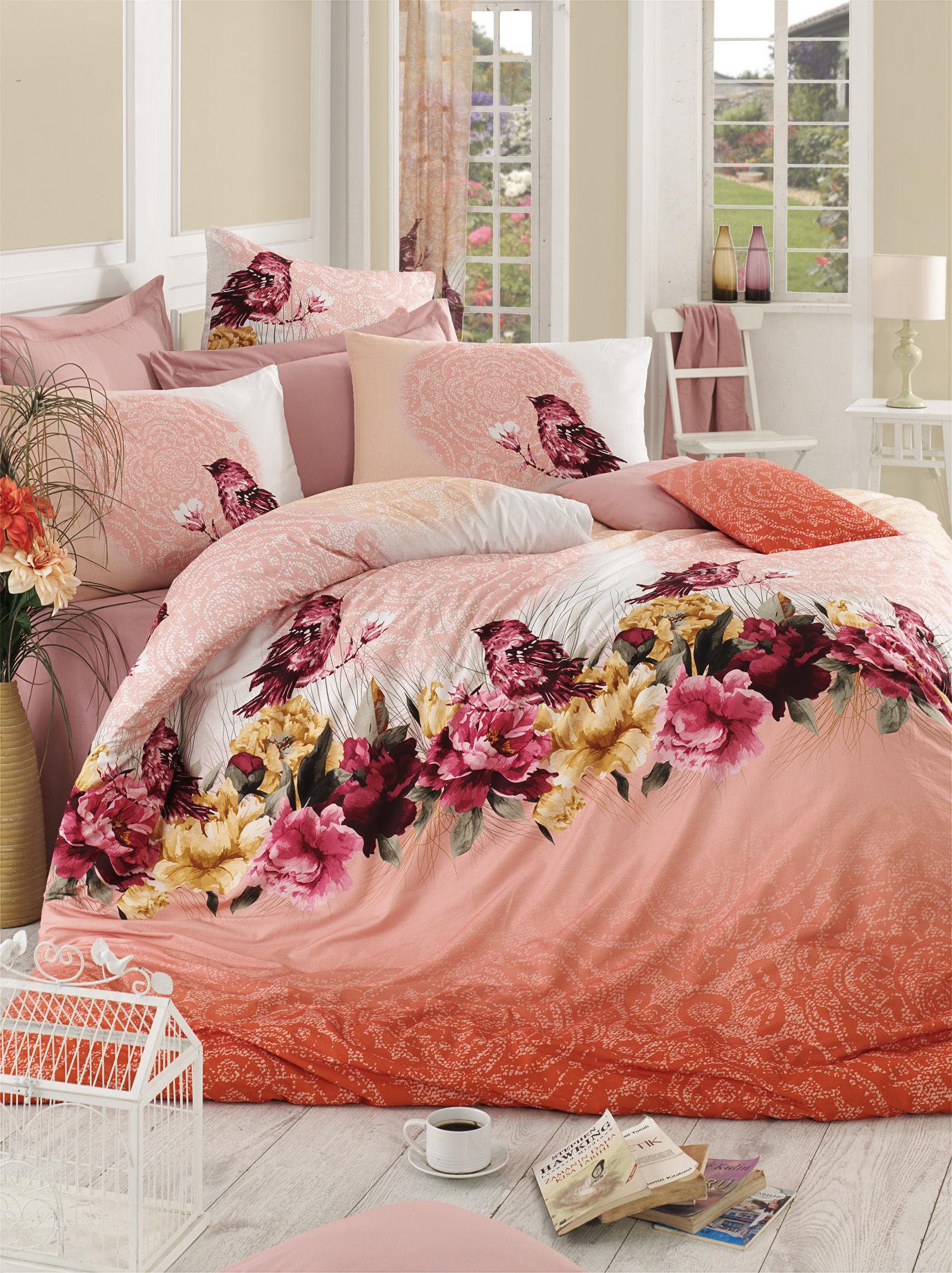 L'essentiel Maison set posteljine Calikusu, 160x220cm, roze