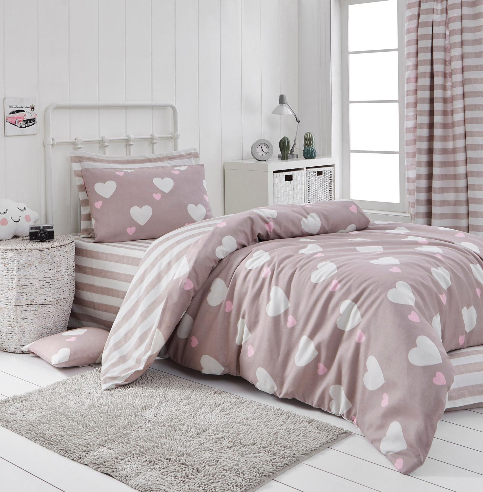 L'essentiel Maison set posteljine Herz, 160x220cm, roze