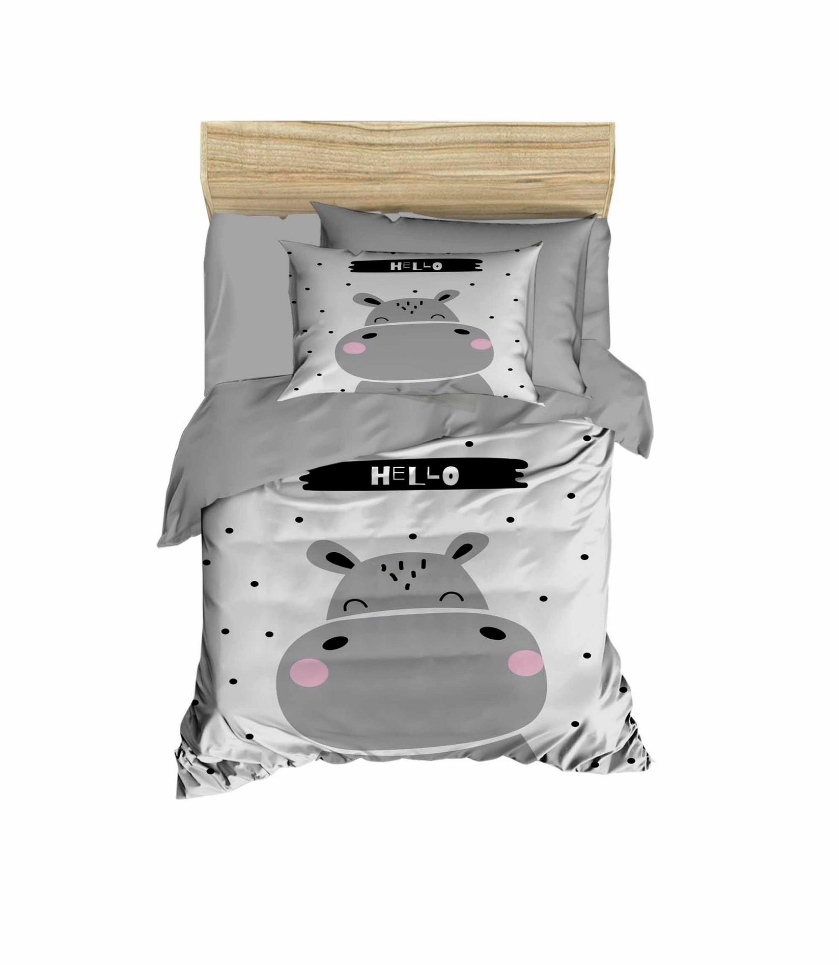 Conceptum Hypnose dječja posteljina PH198, 100x150cm, siva