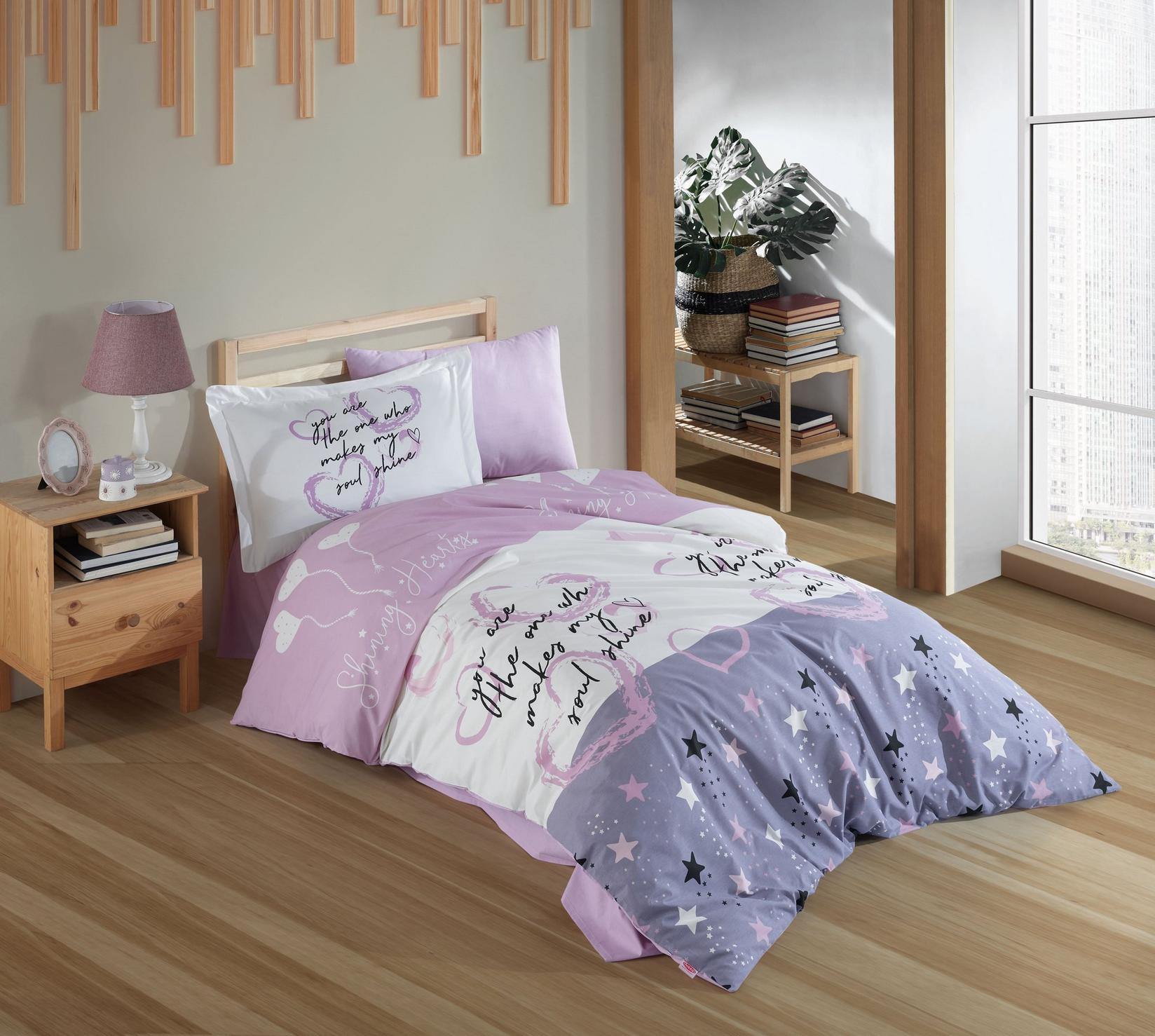 L'essentiel Maison Voyager set posteljine, 160x220cm, ljubičasta