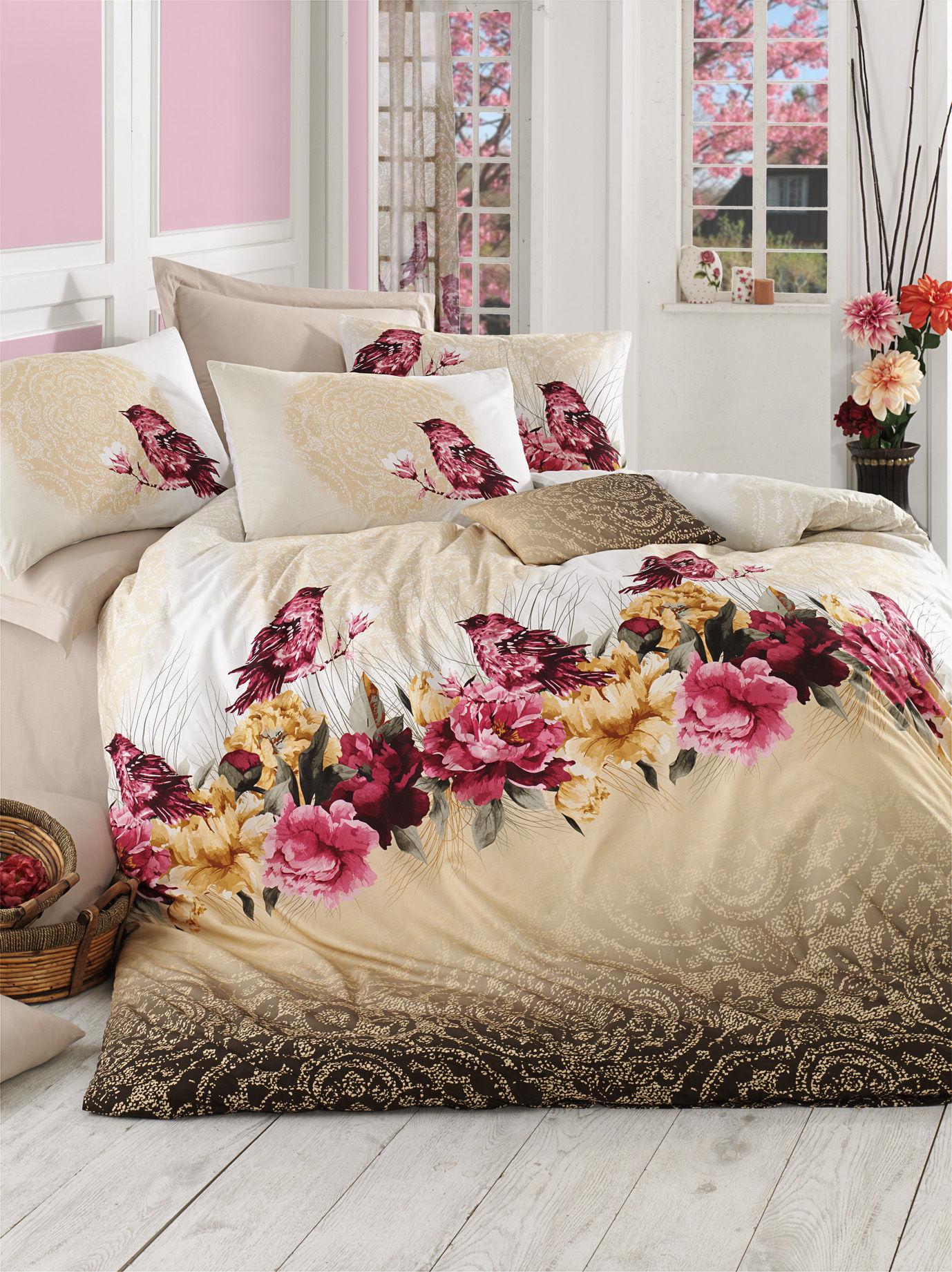 L'essentiel Maison set posteljine Calikusu, 160x220cm, krem