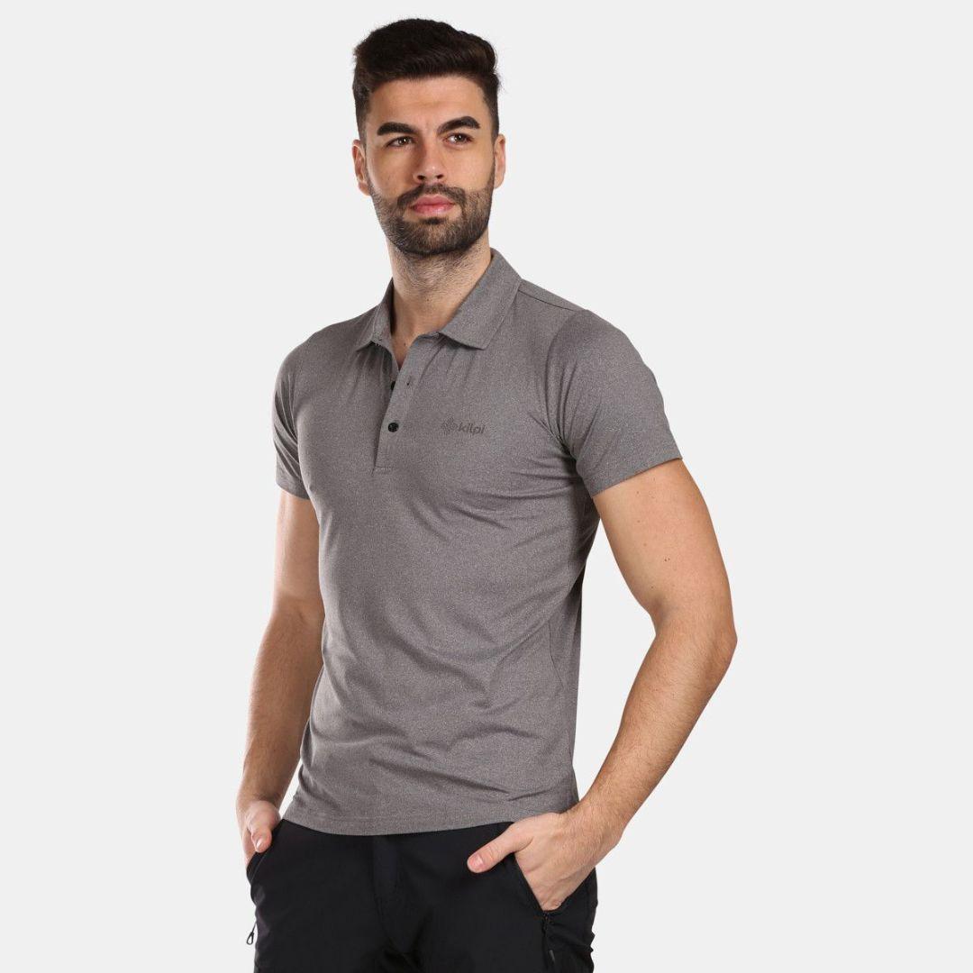 Kilpi Muška majica Technical Polos Givry, Siva