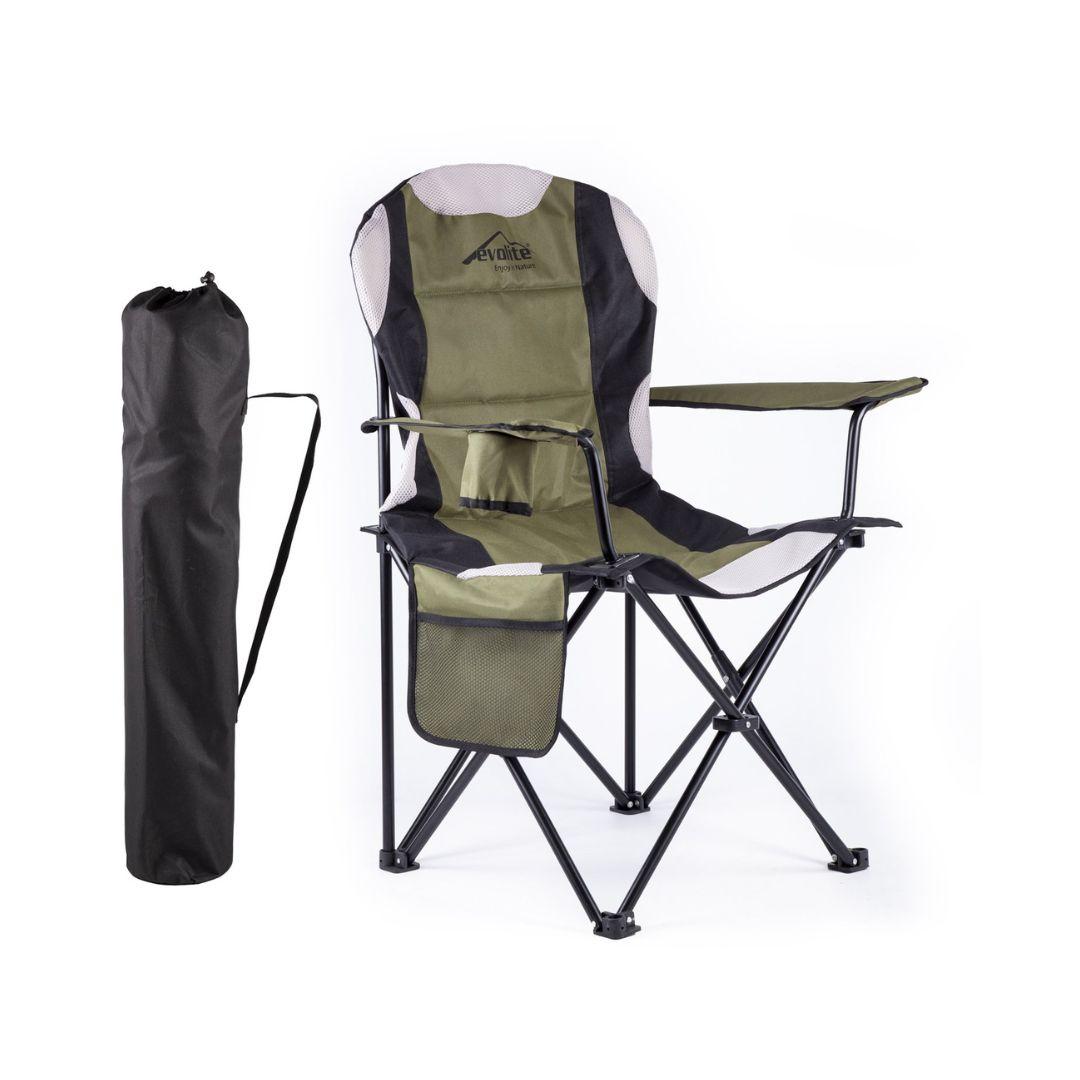 Evolite Sklopiva kamp stolica Nature, Maslinasta