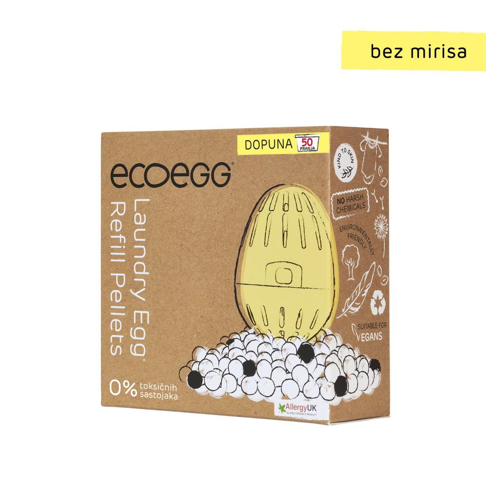 Ecoegg 2u1 dopuna za eko-deterdžent i omekšivač za veš, Bez mirisa, 50 pranja