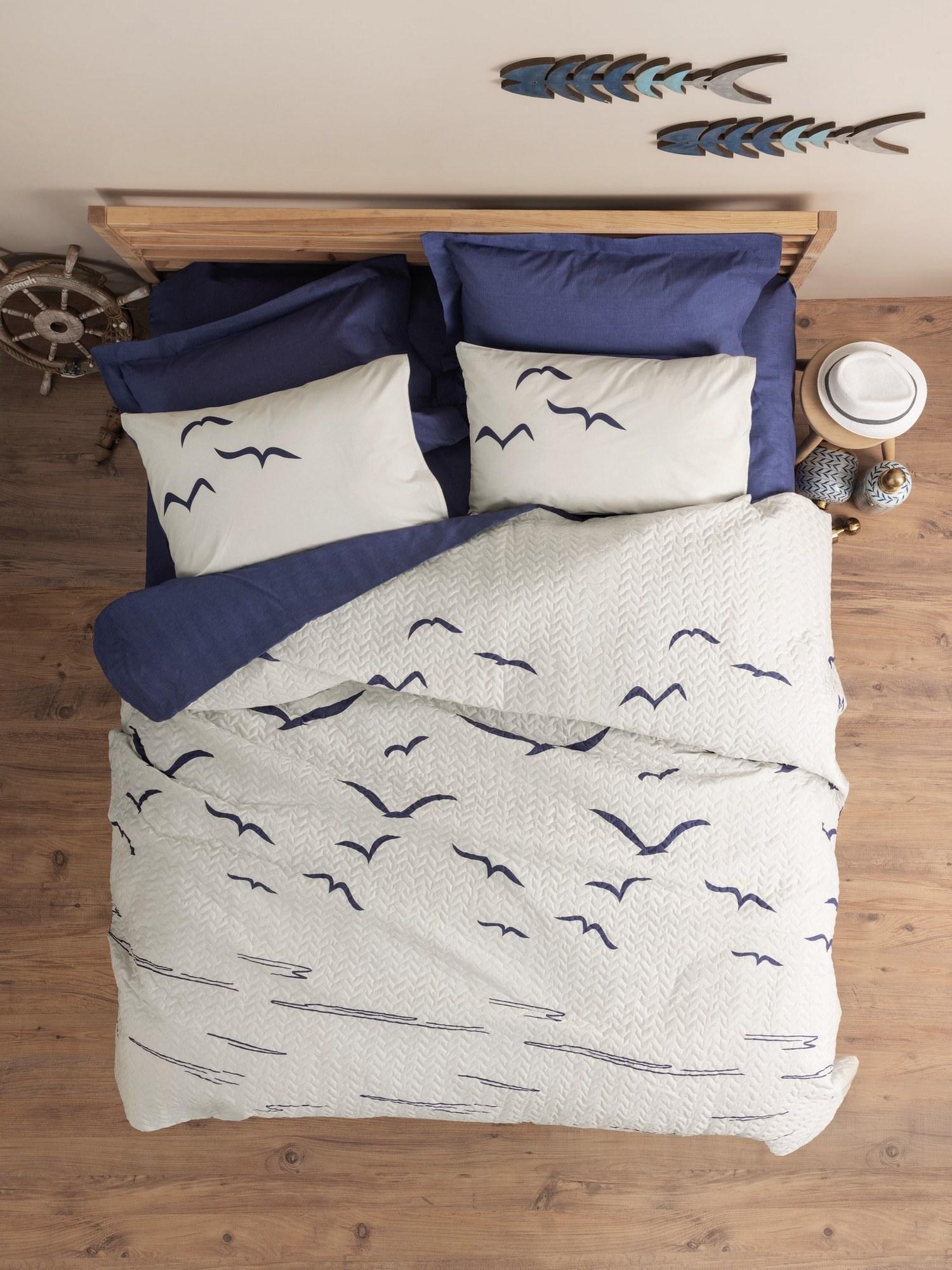 L'essentiel Maison set posteljine Larum, 180x230cm, bijela