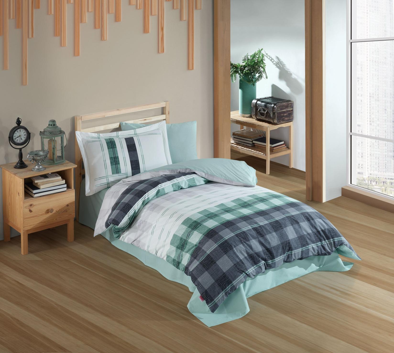 L'essentiel Maison set posteljine Suelita, 160x220cm, zelena