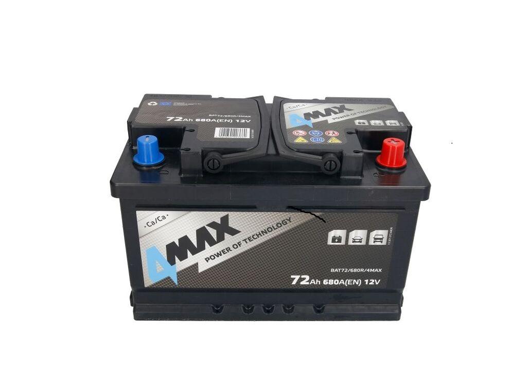 4Max Pokretački akumulator D+, 72 Ah, 680 A