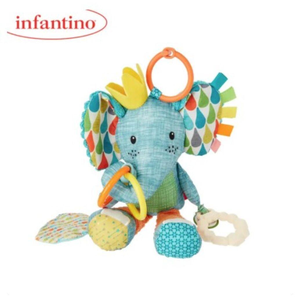 Infantino Plišana Igračka GoGaga slon na kačenje 316553
