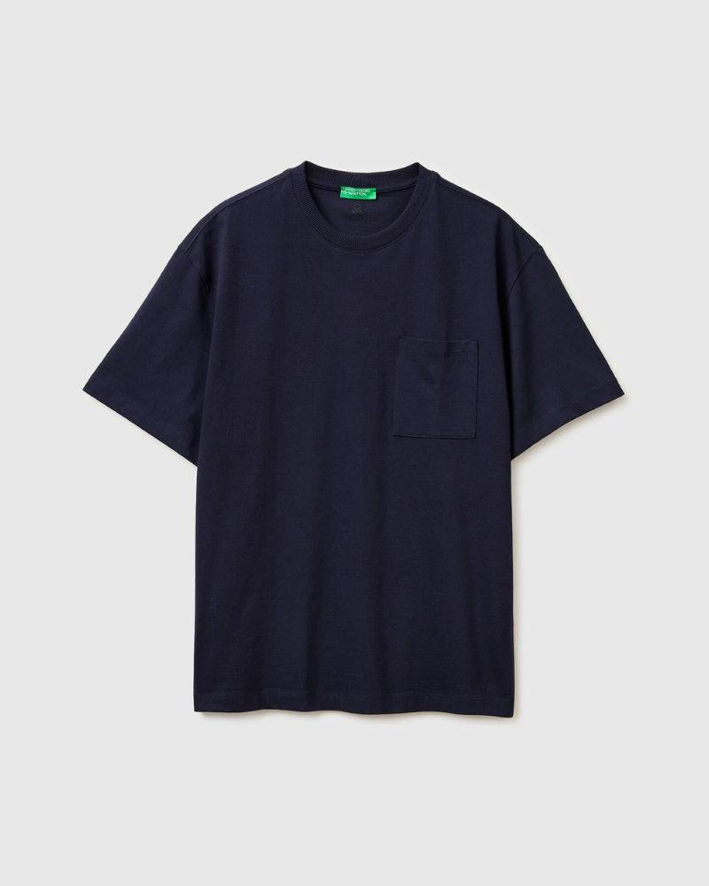 Benetton Muška majica 3MI5U10BO-3C1-M, Teget