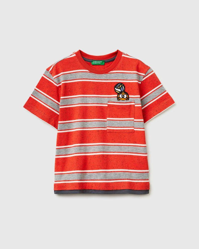 Benetton Majica za dječake 3T52G10MIP-901-YS, Crvena