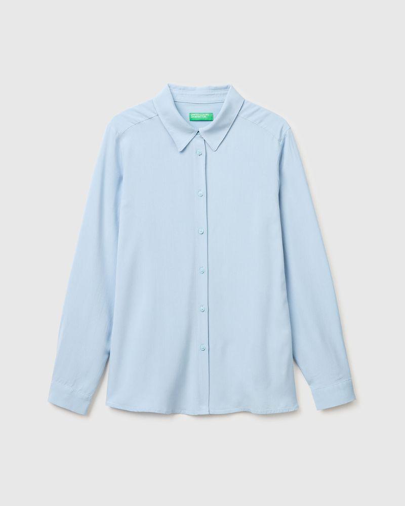 Benetton Ženska košulja 5WPWDQ0B0-12C-XL, Plava