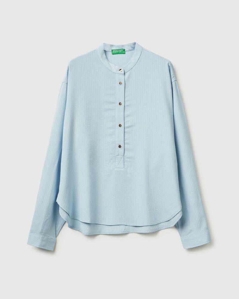 Benetton Ženska bluza 5X0VDQ0DD-72C-S, Svijetloplava