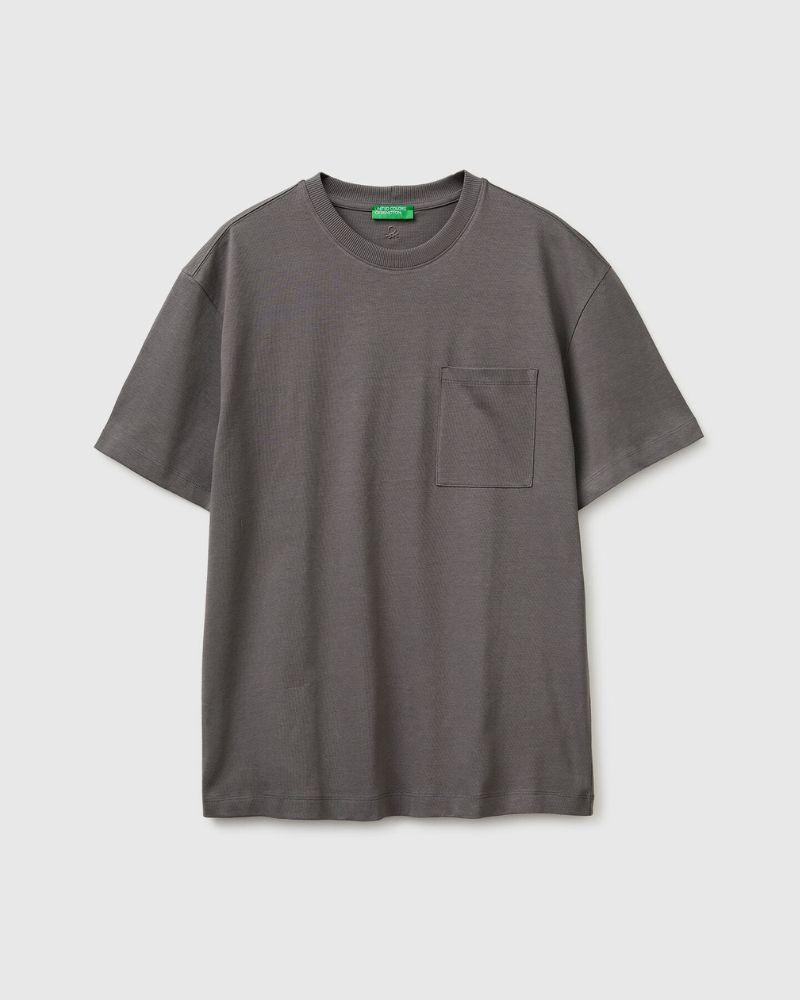 Benetton Muška majica 3MI5U10BO-00W-M, Siva