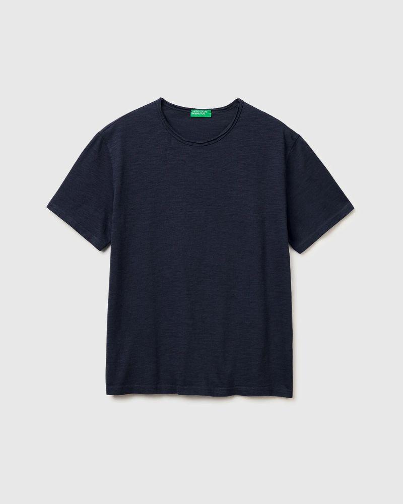 Benetton Muška majica 3N78U10C2-3C1-M, Teget