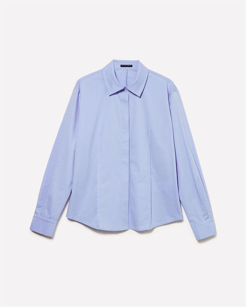 Benetton Ženska košulja s naborima 5E7SLQ0AD-32Y-M, Svijetloplava
