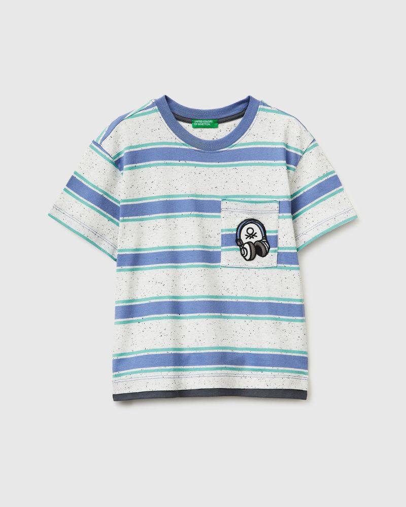 Benetton Majica za dječake 3T52G10MIP-903-YS, Plava