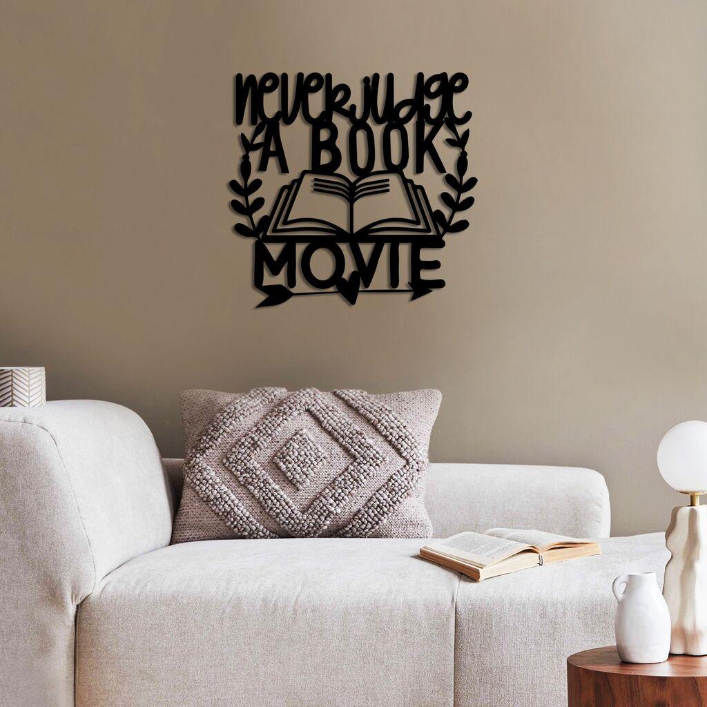 Wallity Zidna dekoracija Sudija Film, 50 x 47 cm, Crna