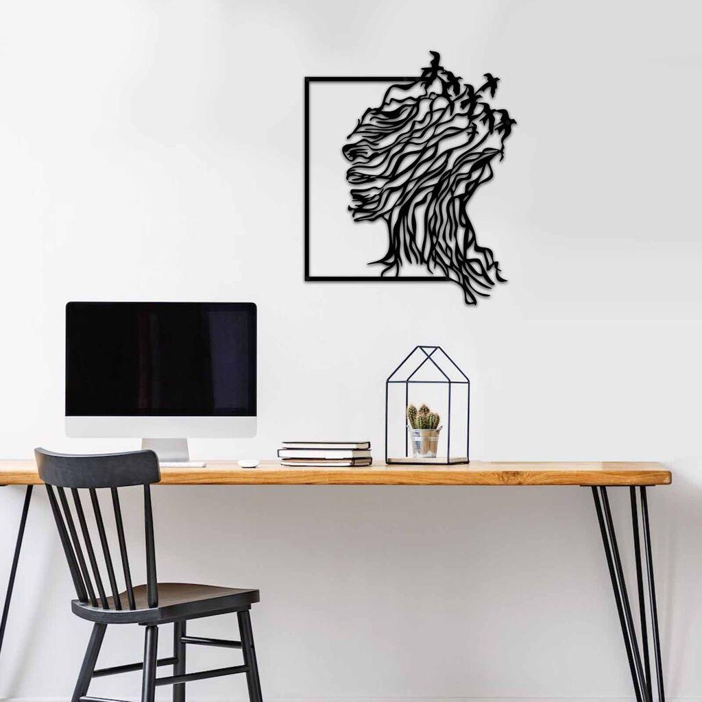 Wallity Zidna dekoracija MT - 016, 49 x 59 cm, Crna