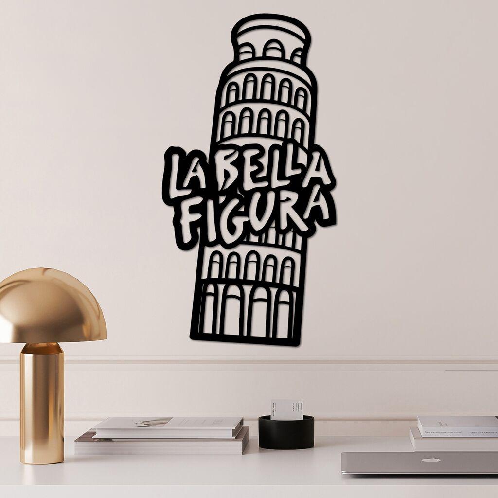 Wallity Zidna dekoracija Bella Figura 2, 32 x 60 cm, Crna